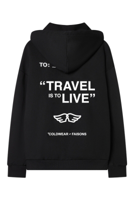 COLDWEARXFAISONS To Travel is To Live Long Sleeve Hoodie