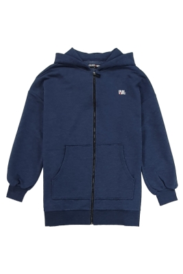 Coldiewomple Extra Long Zip-Up Hoodie